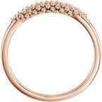 Beaded Ring - Sterling Silver, 14k Gold (Y, W or R), Platinum