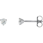 14K, 18k White Gold or Platinum 1/5 CTW Diamond Stud Earrings