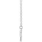 Infinity Necklace 16-18" - 14k Gold (Y, R, or W) or Sterling Silver