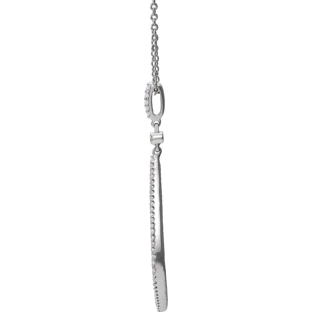 14K Gold 1/4 CTW Diamond 18" Necklace - 14k White, Rose or Yellow Gold - WW Design, LLC