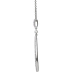 14K Gold 1/4 CTW Diamond 18" Necklace - 14k White, Rose or Yellow Gold - WW Design, LLC