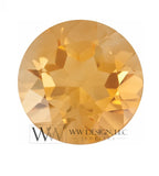 Citrine Genuine 5mm 0.48ct Belly Navel Ring Curved Barbell 14k Yellow Gold 14k White Gold 14k Rose Gold 14 ga Gift Body Jewelry Belly Ring