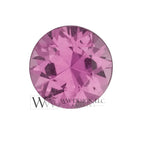 Genuine Pink Sapphire 14k Gold Belly Navel Ring Curved Barbell 14k Gold (Yellow, White, Rose) 14 ga Round Pink Sapphire 5mm 0.6 ct