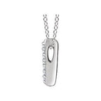0.05 CTW Diamond Bar Necklace 16-18" - 14k Gold (Y, W or R)
