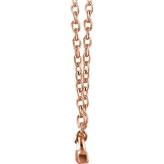 Petite Straight Bar Necklace 16-18" - 14k Gold (Y, W or R), or Sterling Silver