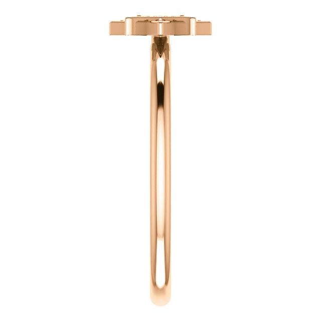 0.04 CTW Diamond Star Ring - Sterling Silver, 14k Gold (Y, W or R), Platinum