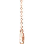Arrow Necklace 16"-18"- 14k Gold (Y, W or R), or Sterling Silver