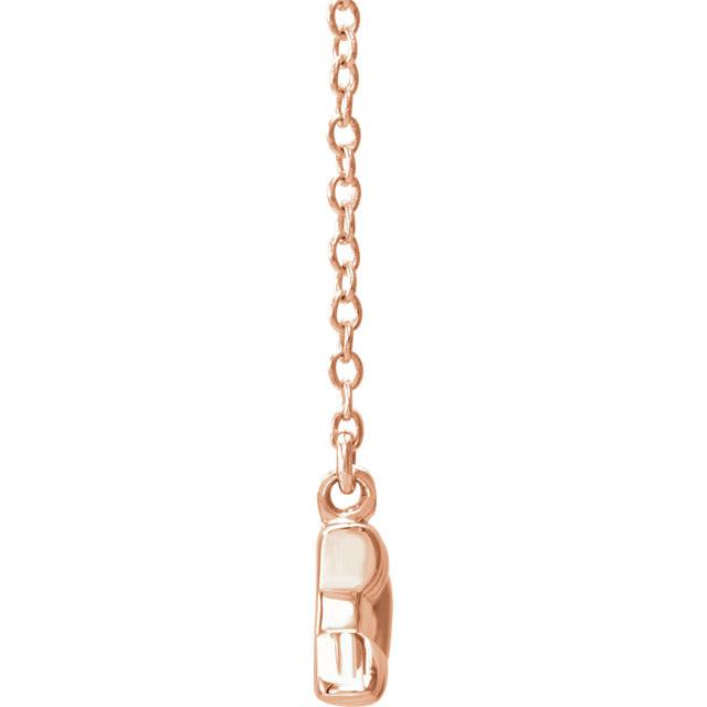 Arrow Necklace 16"-18"- 14k Gold (Y, W or R), or Sterling Silver