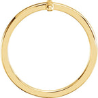 Sideways Cross Ring - Sterling Silver, 14k Gold (Y, W or R)