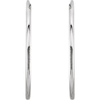 Hoop Endless Huggie Sleeper Earrings 20mm  - 14K Gold (Y, R OR W)