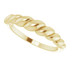 Rope Dome Ring - 14k Gold (Y, W or R), Platinum or Sterling Silver