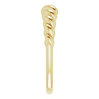 Rope Dome Ring - 14k Gold (Y, W or R), Platinum or Sterling Silver