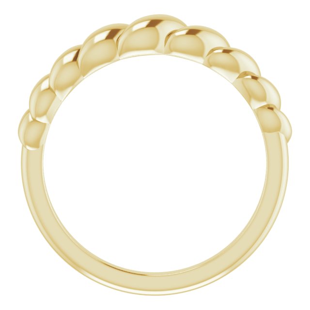 Rope Dome Ring - 14k Gold (Y, W or R), Platinum or Sterling Silver