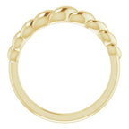 Rope Dome Ring - 14k Gold (Y, W or R), Platinum or Sterling Silver