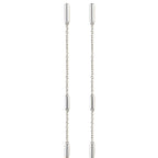 Bar Chain Drop Earrings - 14K Gold (Y, W or R)