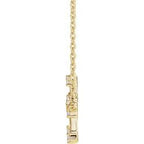 1/6 CTW Diamond Gemini 16-18" Zodiac Constellation Necklace - 14k Gold (Y, W or R) - wwdesignjewelers.com