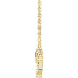 1/8 CTW Diamond Libra 16-18" Zodiac Constellation Necklace - 14k Gold (Y, W or R) - wwdesignjewelry.com