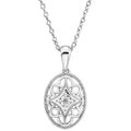 Weight:	0.76 DWT (1.18 grams) Clasp Type:	Spring Ring Collection:	Hannah Length:	19.84 mm Width:	10.41 mm Primary Stone Shape:	Round Metal Color1:	White Primary Stone Size:	1.9 mm Diamond Clarity:	I2 Diamond Color:	H+ Primary Stone Type:	Genuine Diamond Details Matching Earrings: 67995 This item is a part of the Hannah Collection.   AGTA:  N Out of Stock and Special Order items will ship when available. Comes Set With QUANTITY	STONE 1	0.030 Ct -- 1.95 MM, I2 H+ Round Diamond