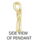 Minimalist CROSS Necklace - 14k SOLID Gold (Yellow, White, Rose), Platinum or Sterling Silver 13mmx10.5mm     WWDesignJewelers.com