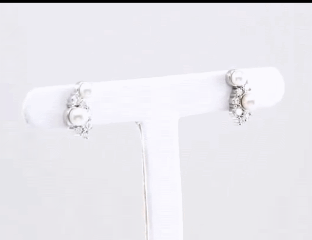 Akoya Cultured Pearls & 1/2 CTW Diamond Earrings  - WW Design, LLC