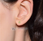 0.04 CTW Natural Diamond Daisy Earrings - 14K Gold (Y, R or W), Platinum, or Sterling Silver wwdesignjewelers.com