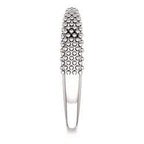 Beaded Negative Space Ring - Sterling Silver, 14k Gold (Y, W or R), Platinum