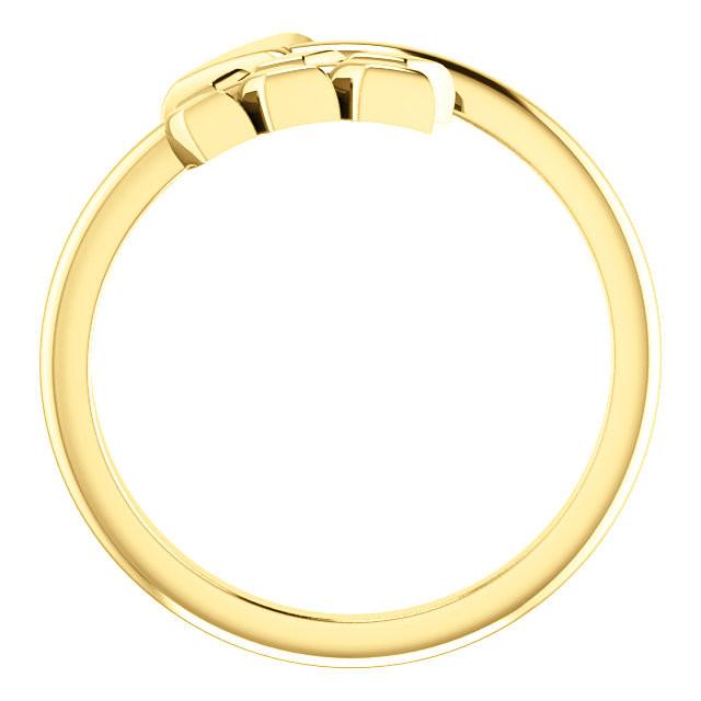 Negative Space Arrow Ring - Sterling Silver, 14k Gold (Y, W or R), Platinum