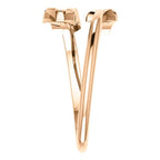 Negative Space Arrow Ring - Sterling Silver, 14k Gold (Y, W or R), Platinum