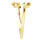 Negative Space Arrow Ring - Sterling Silver, 14k Gold (Y, W or R), Platinum
