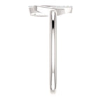 0.05 CTW Diamond Double Leaf Ring - Sterling Silver, 14k Gold (Y, W or R), Platinum