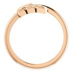 Negative Space Arrow Ring - Sterling Silver, 14k Gold (Y, W or R), Platinum
