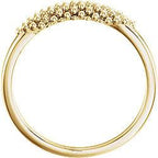 Beaded Ring - Sterling Silver, 14k Gold (Y, W or R), Platinum
