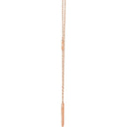 Triangle Necklace 18" - 14k Gold (Y, W or R)