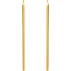 Long Vertical Bar Earrings - 14K Gold (Y, W or R), or Sterling Silver