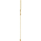 1/8 CTW Diamond Bar Y Necklace 16-18" - 14k Gold (Y, W or R)