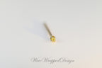 Canary Yellow Diamond Nose Ring