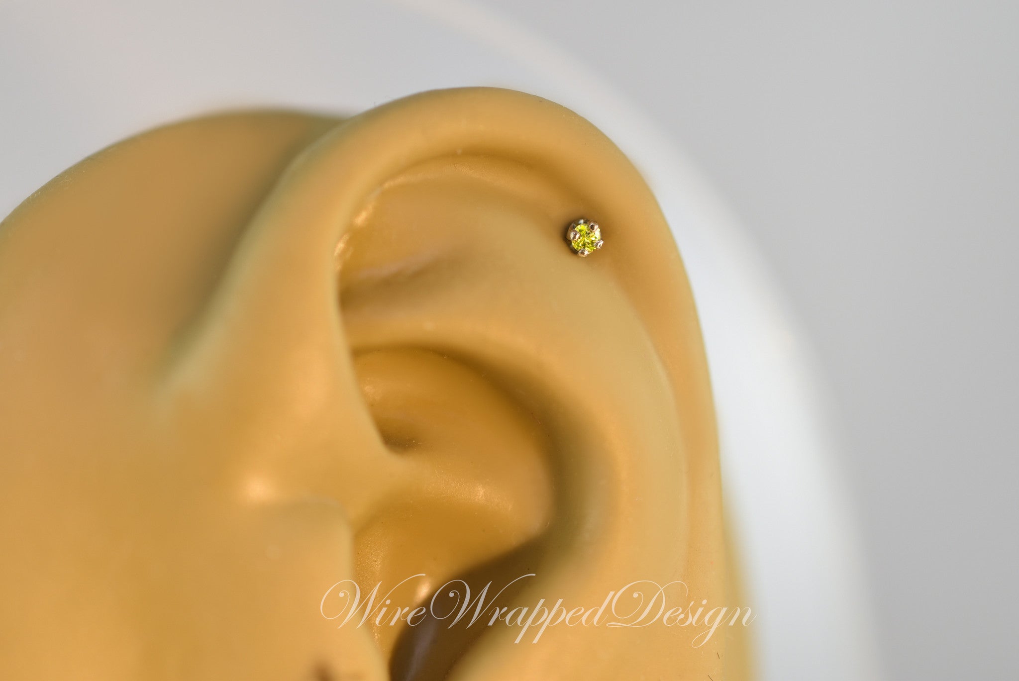 Canary Yellow Diamond Nose Ring