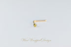 Canary Yellow Diamond Nose Ring