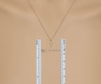 Diamond Cross Necklace 0.025 ctw Tiny Small Pendant 14k Solid Gold, 14k Rose Gold, 14k White 8mm x 3.75mm Religious charm -Dainty VERY SMALL