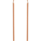 Long Vertical Bar Earrings - 14K Gold (Y, W or R), or Sterling Silver