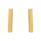 Vertical Bar Earrings - 14K Yellow Gold