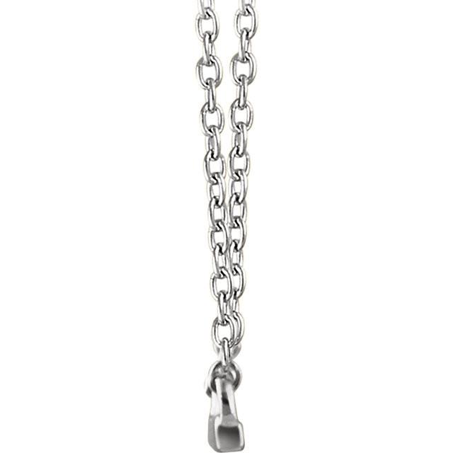 Petite Straight Bar Necklace 16-18" - 14k Gold (Y, W or R), or Sterling Silver