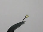 Yellow Sapphire 2mm Nose Stud - AAA-Grade - Gold or Platinum - Nose, Helix, Tragus, Lobe or Cartilage