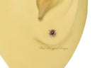 PAIR Genuine COGNAC DIAMOND Earrings Studs 3mm 0.2tcw Martini 14k Solid Gold (Yellow, Rose, White) Platinum Silver Cartilage Tragus Brown