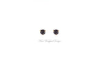 PAIR Genuine BLACK DIAMOND Earrings Studs 2.5mm 0.14tcw Martini 14k Solid Gold (Yellow, Rose or White) Platinum, Silver Cartilage Helix