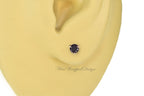 PAIR Genuine BLACK DIAMOND Earrings Studs 3mm 0.24tcw Martini 14k Solid Gold (Yellow, Rose or White) Platinum, Silver Cartilage Helix Tragus