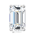 DIAMOND Earring Studs Emerald Cut 4.5 x 3mm 0.66 ctw (each 0.33cts) Genuine GHI VS Post w 14k Solid Gold (Yellow Rose White) Silver Platinum