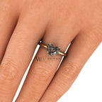 Cognac Heart Genuine Solitaire Diamond Engagement Ring SI1 Chocolate Brown 1ct - 18k 14k Gold (Y, W, R) Platinum