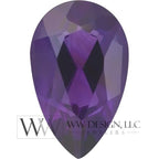 Aaa Genuine Amethyst Ring Pear 1.4Ct - 14K 18K Gold (Y R W) Platinum