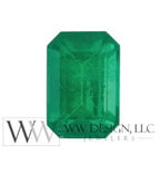 Genuine Emerald Ring 0.56Ct Aa - 14K 18K Gold (Y R W) Platinum Rings